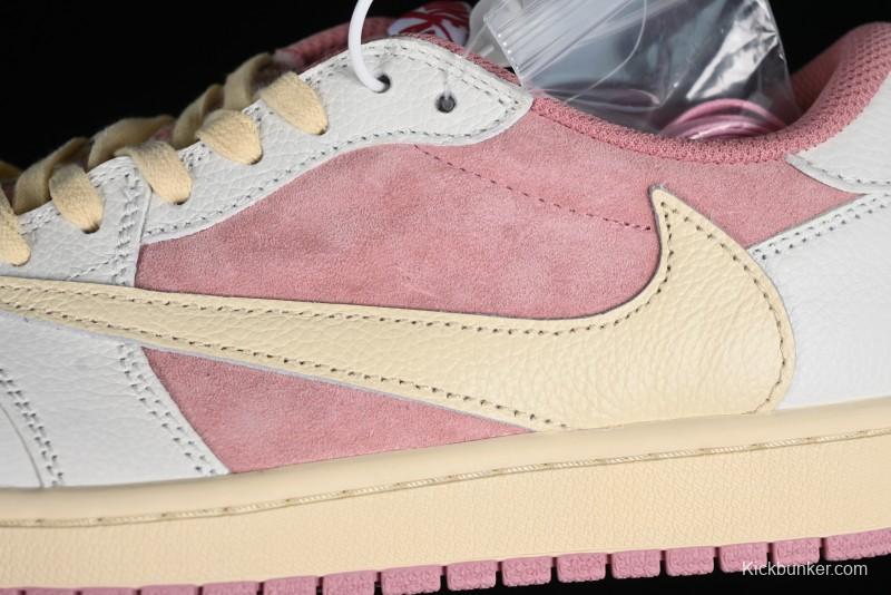 Nike Travis Scott x Air Jordan 1 Low OG AJ1 Reverse Swoosh Sneakers - DM7866-600