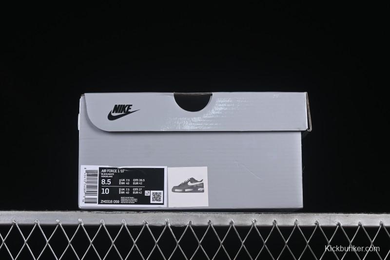 Nike Air Force 1'07 Low High Street Off-White Style Casual Sneakers - ZH0316-059