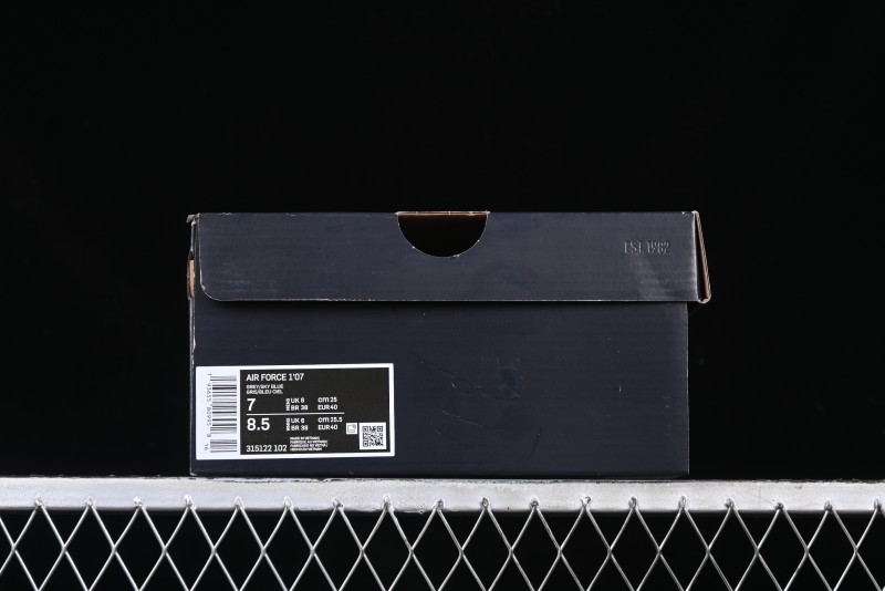 Nike Air Force 1 '07 Low Light Blue Casual Sneakers - 315122-102