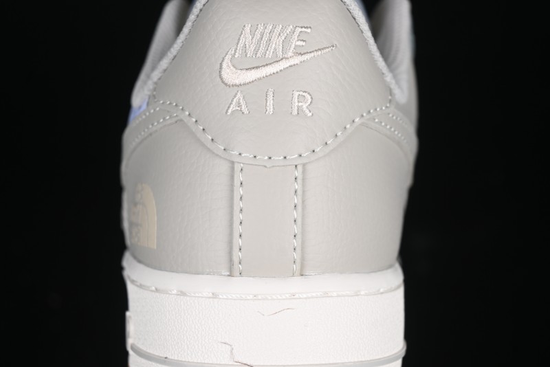 Nike Air Force 1 '07 Low The North Face Collaboration Light Blue Gum Sole Low-Top Casual Sneakers - DM6688-022