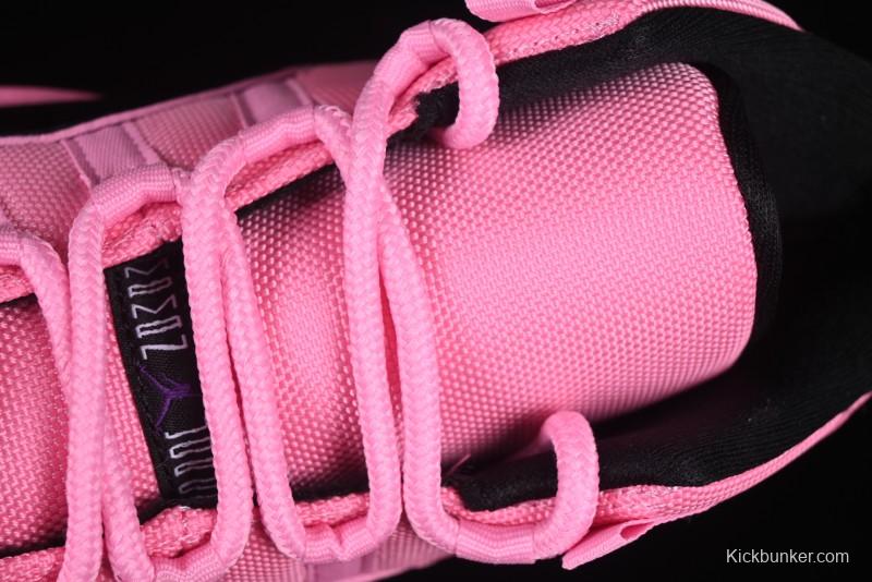 Nike Air Jordan 11 Retro High Top Basketball Shoes in Black Pink - CT8012-500