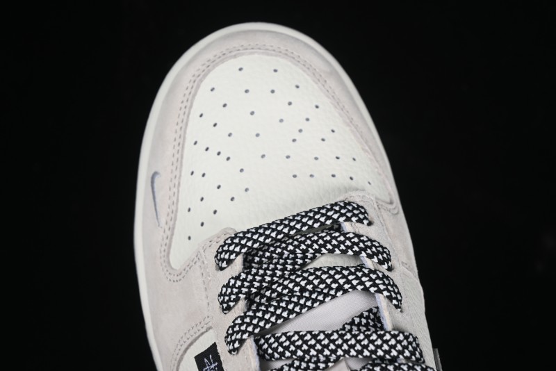 Nike SB Dunk Low Stussy Collaboration Grey Pig Suede Anniversary Custom Low-Top Casual Skate Shoes - DJ2024-061