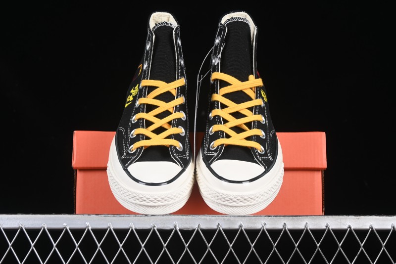 Converse Chuck 1970s High-Top Casual Canvas Sneakers with Classic Graffiti Limited Edition Three-Star Logo - 162050C