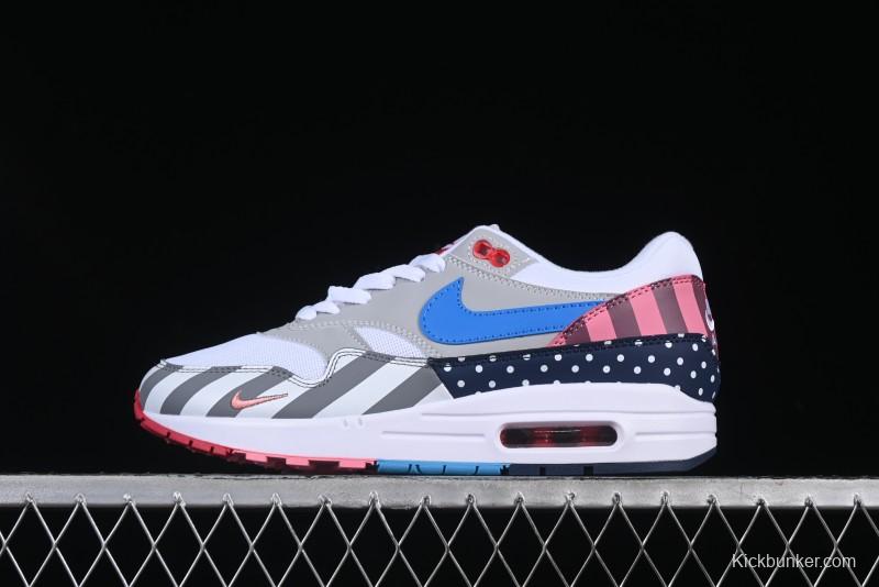 Nike Air Max 1 Retro Running Shoes with Half-Sole Air Cushion - AT3057-100