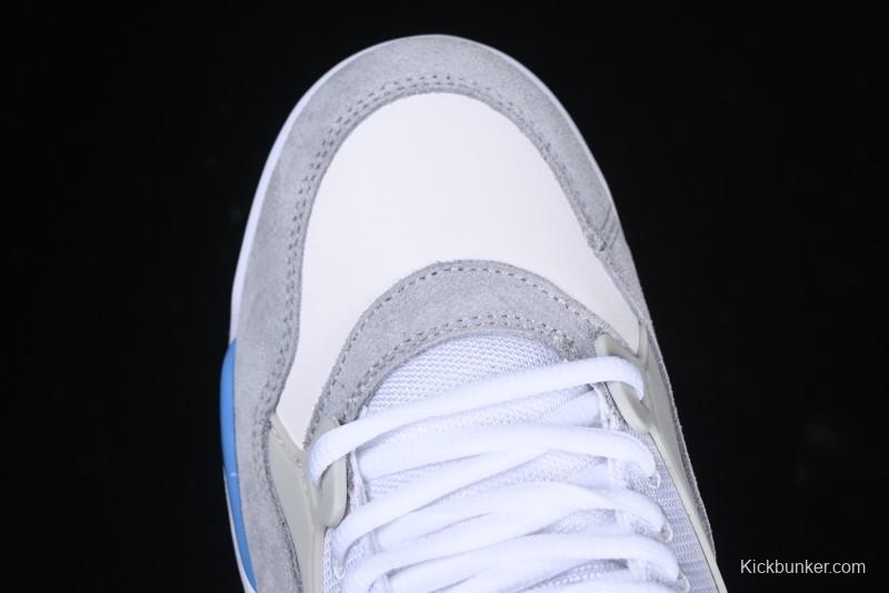 Nike Air Jordan 4 Remastered Retro Sneakers in White Blue - FQ7939-104