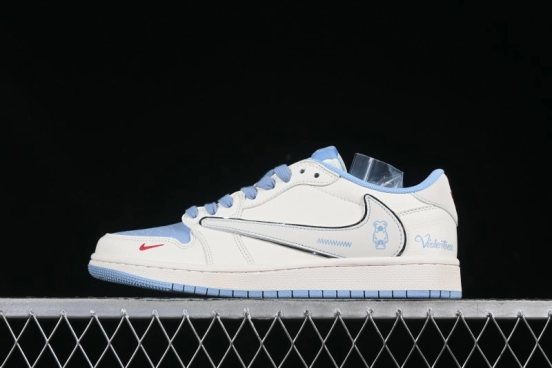 Nike Travis Scott x Fragment Design x Air Jordan 1 Low OG SP Casual Sneakers - XS7089-528