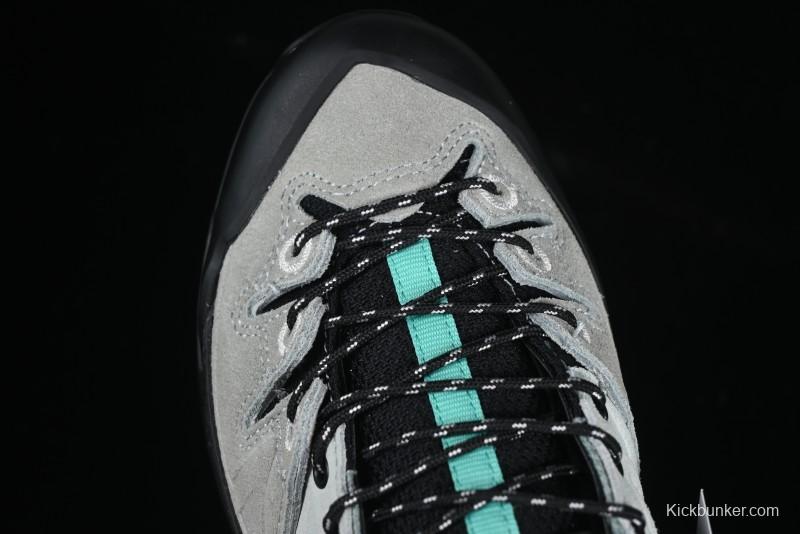 Salomon x Contragrip All-Terrain Hiking Shoes - Lightweight Gray with Black & Teal Accents