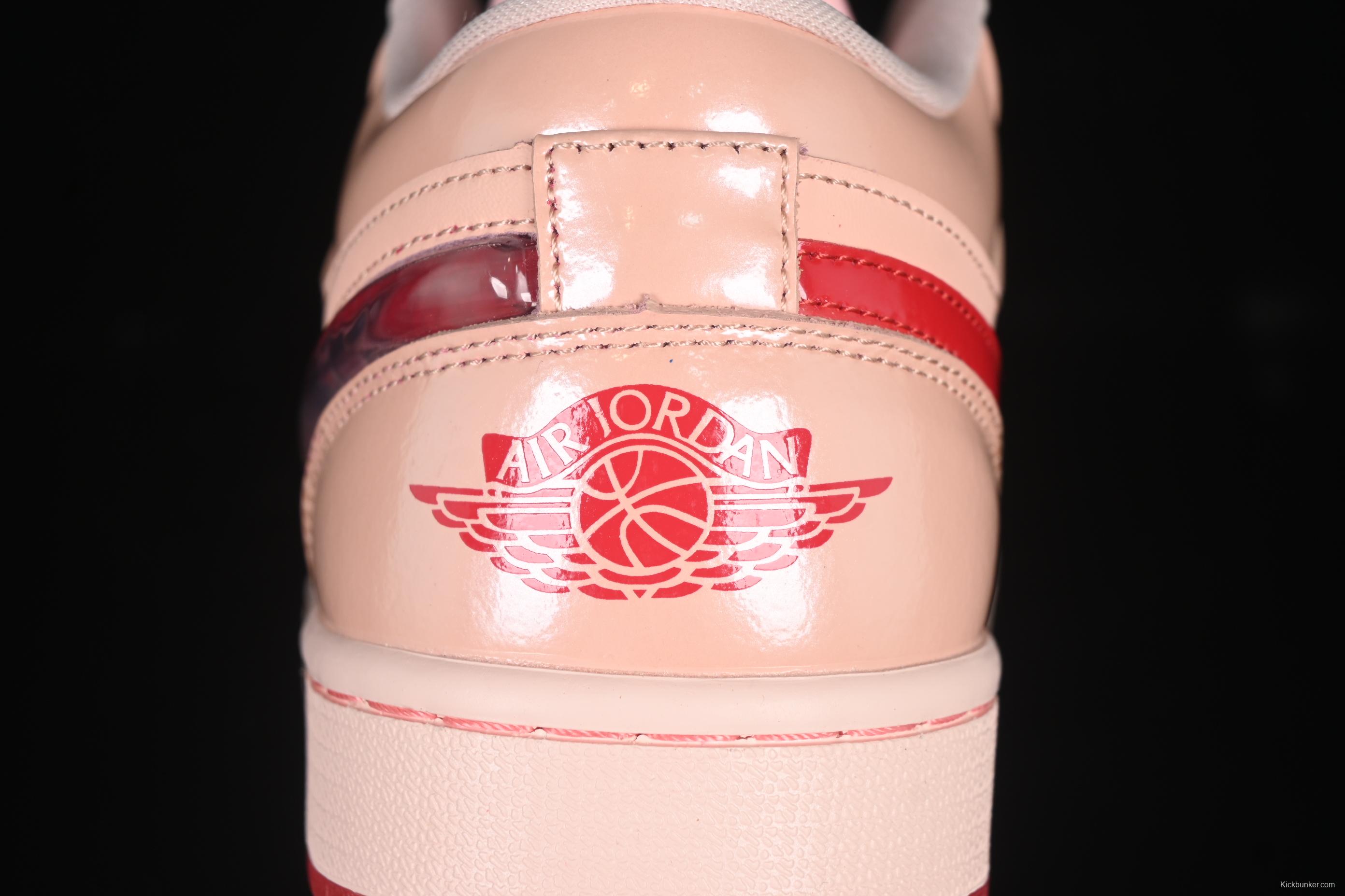 Nike Air Jordan 1 Low AJ1 Valentine's Day Jelly Pink Low Top Lifestyle Basketball Shoes - HF3174-600