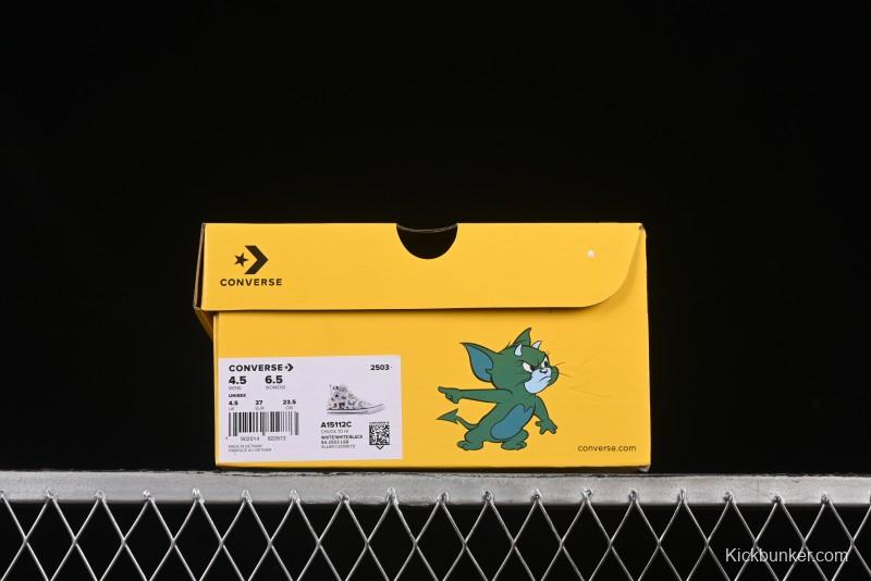Converse All Star High Top Casual Sneakers with Tom and Jerry Theme - A15112C