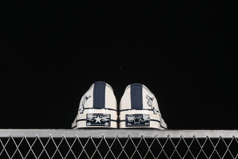 Converse Noritake x Chuck Taylor All Star 1970s Low Top Canvas Sneakers with Hand-Drawn Elements - A15788C