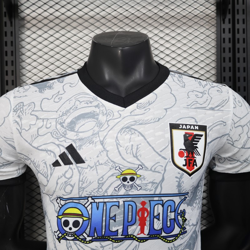 Player Version 2025 Japan White with One Piece Gear 5 Design Jersey