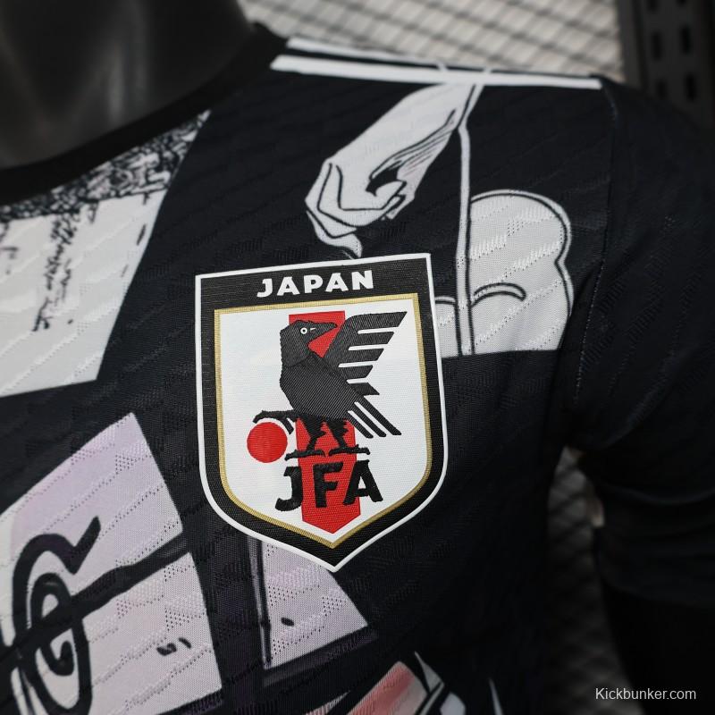 Player Version 2025 Japan Black with Anime Character Pattern Jersey