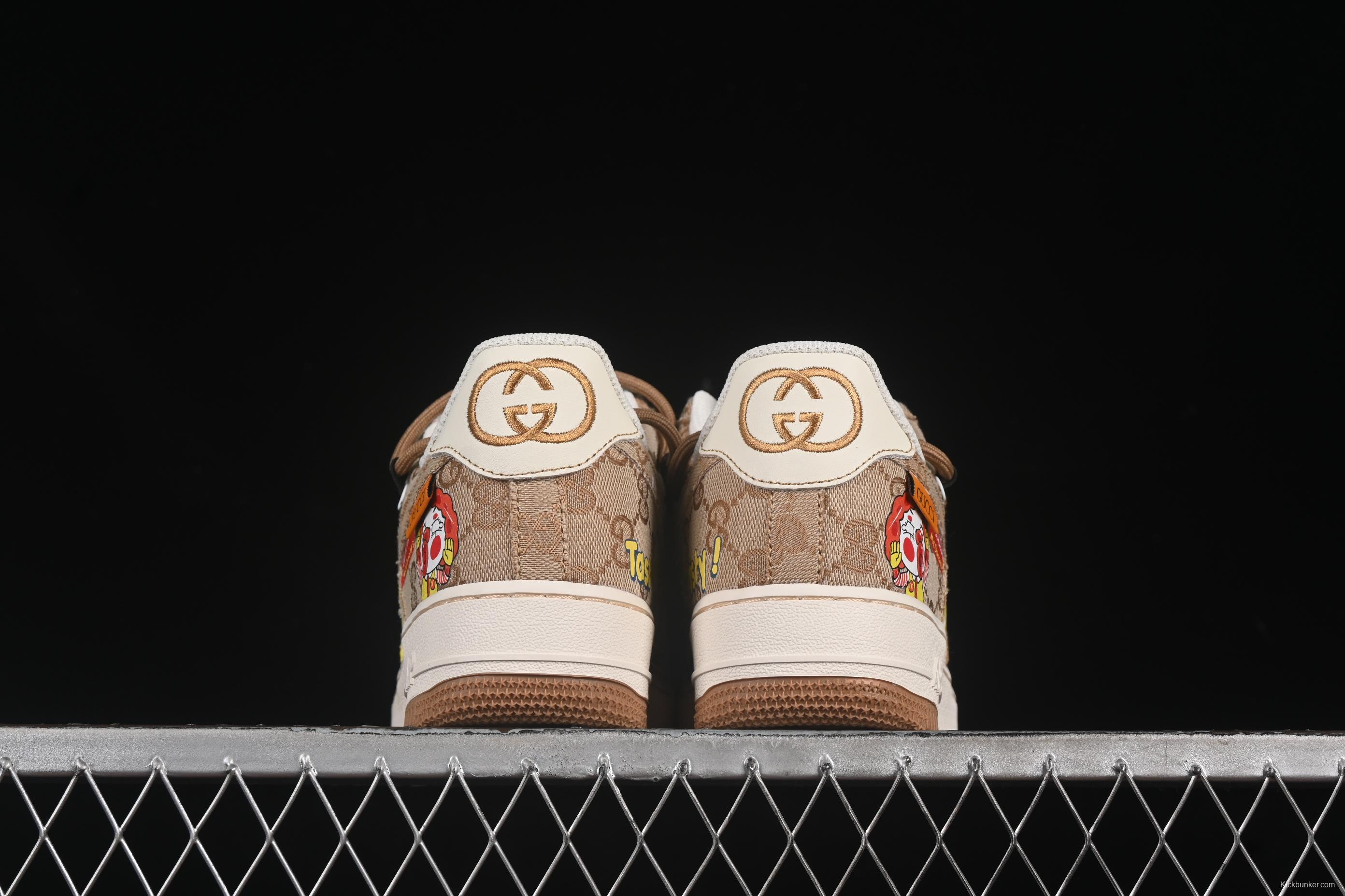 Nike Air Force 1'07 Low Casual Sneakers with McDonald's Collaboration Design - BD0077-111
