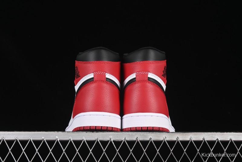 Nike Air Jordan 1 High Retro OG Basketball Shoes with Black Toe Design - 555088-125