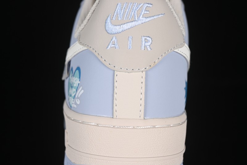 Nike Air Force 1'07 Low "Blue Star Love" 520 Series Limited Edition Casual Sneakers - DB3301-991