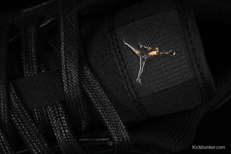 Nike Air Jordan 1 Low AJ1 Basketball Shoes Black White Canvas Leather Panel - HV5968-001