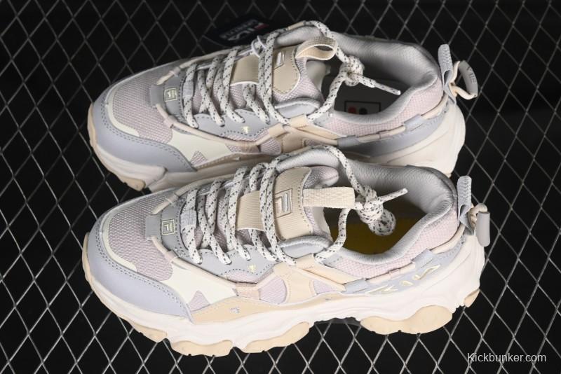 Fila Heritage Fluid Cat Claw 5.0 Vintage Dad Shoes with Lace-Up Design - F12W412105FLV