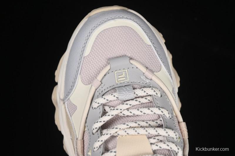 Fila Heritage Fluid Cat Claw 5.0 Vintage Dad Shoes with Lace-Up Design - F12W412105FLV