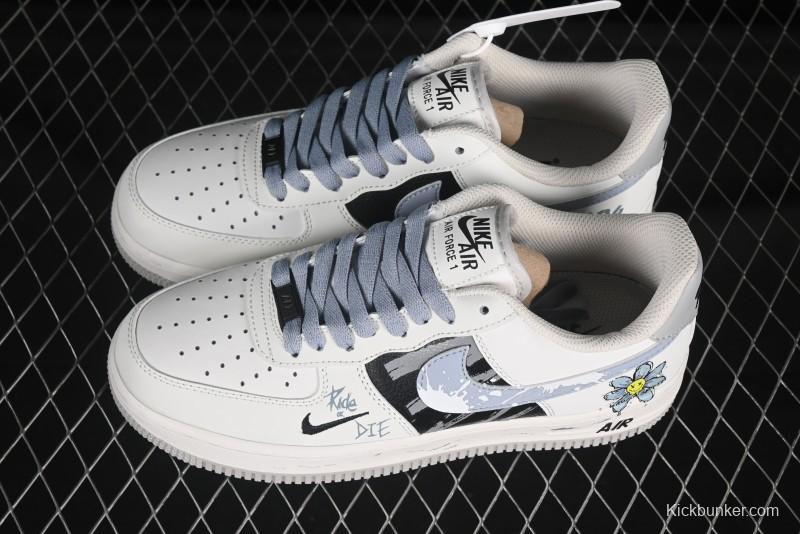 Nike Air Force 1'07 Low "Little Blue Flower" Casual Sneakers - FB1893-888