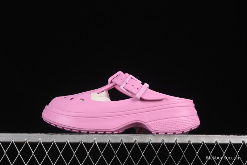 Crocs Mary Jane Classic Simple Casual Beach Clog Sandals - B.D4