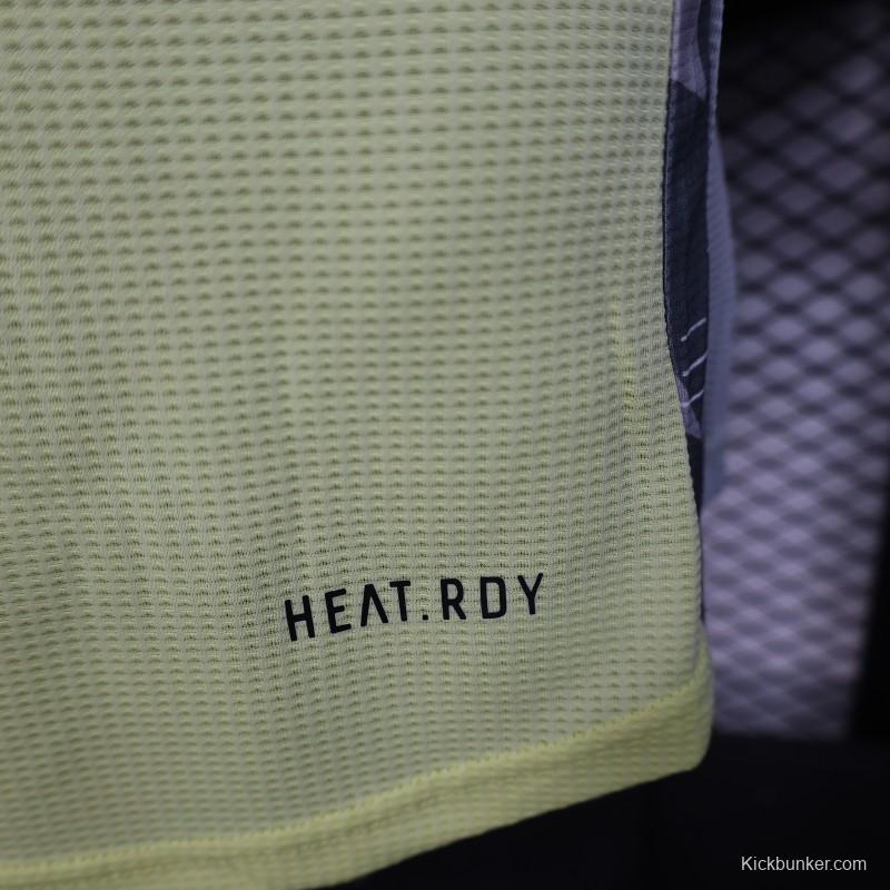 Player Version 2025 Algeria Light Yellow with Adidas Design Jersey