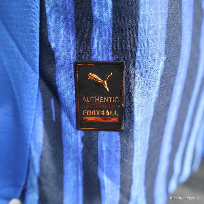 Player Version 25/26 Al Hilal Home Blue with Vertical Stripes Jersey