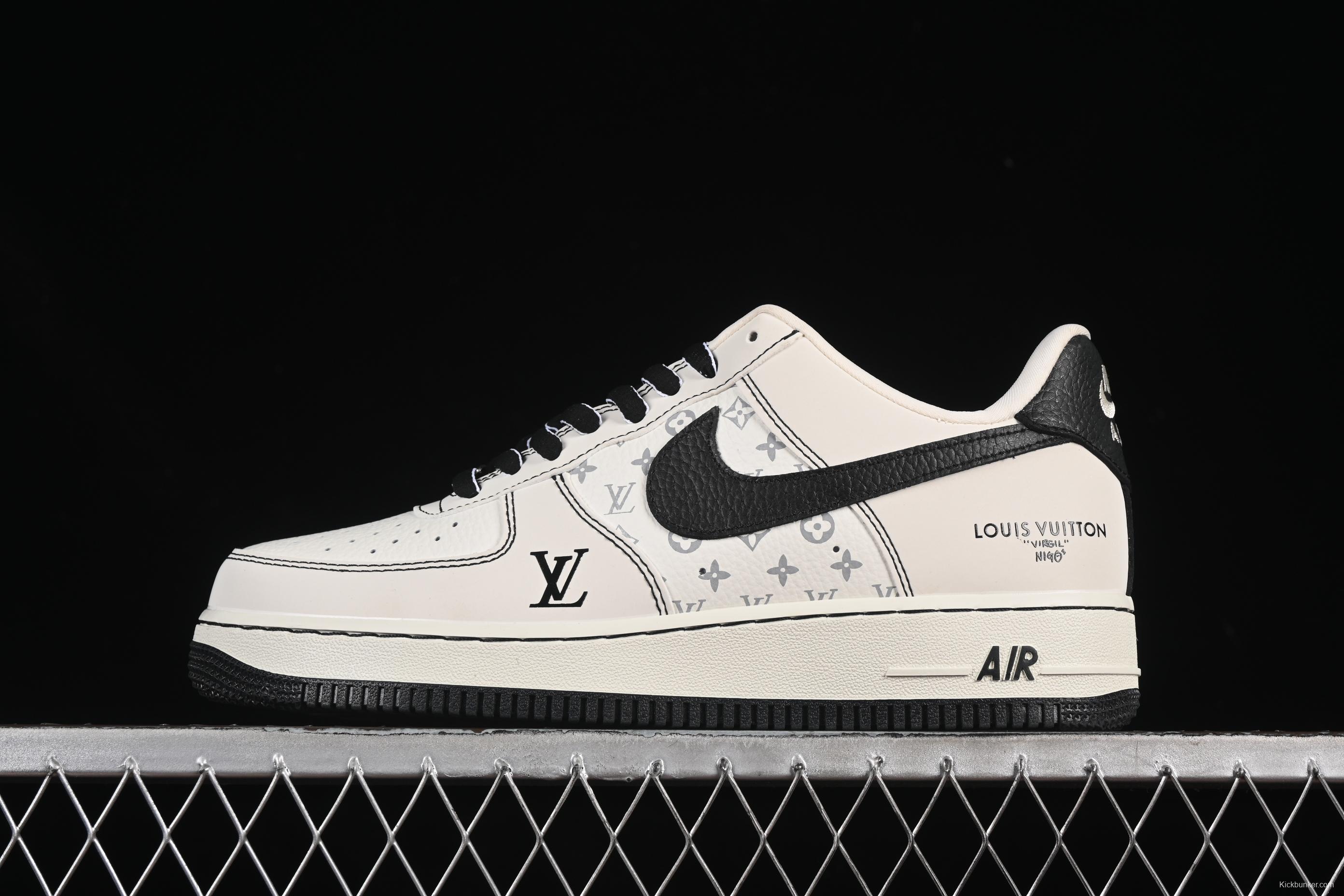 Nike Air Force 1 '07 Low LV Collaboration White Black Casual Sneakers - BZ6808-102