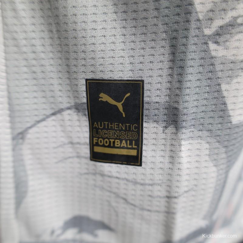 Player Version 2025 MC Alger (MCA) Home White Jersey with Club Emblem Design