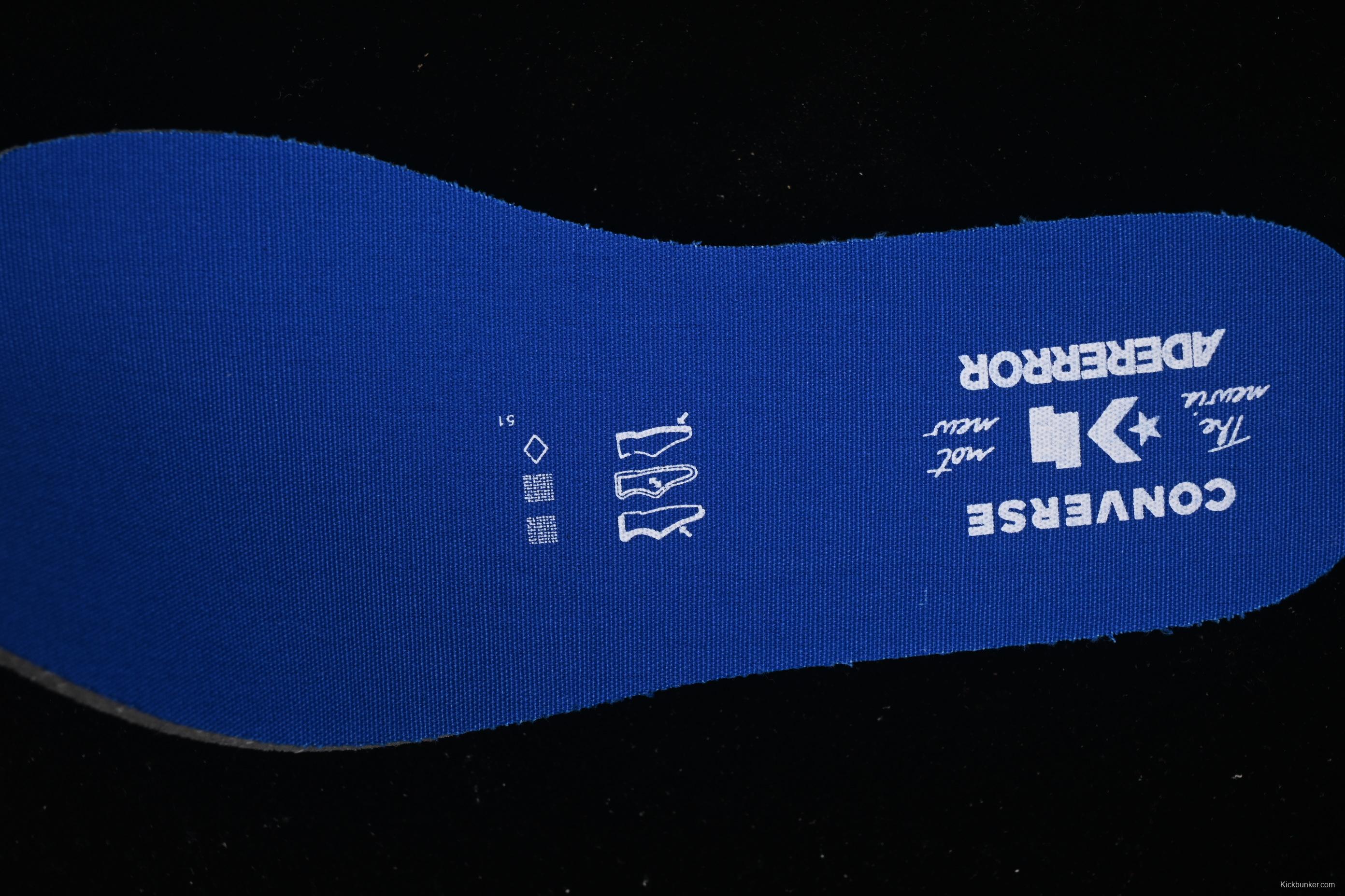 Ader Error x Converse Low Top Casual Canvas Sneakers with Special Pattern Print and Transparent Sole - A05352C