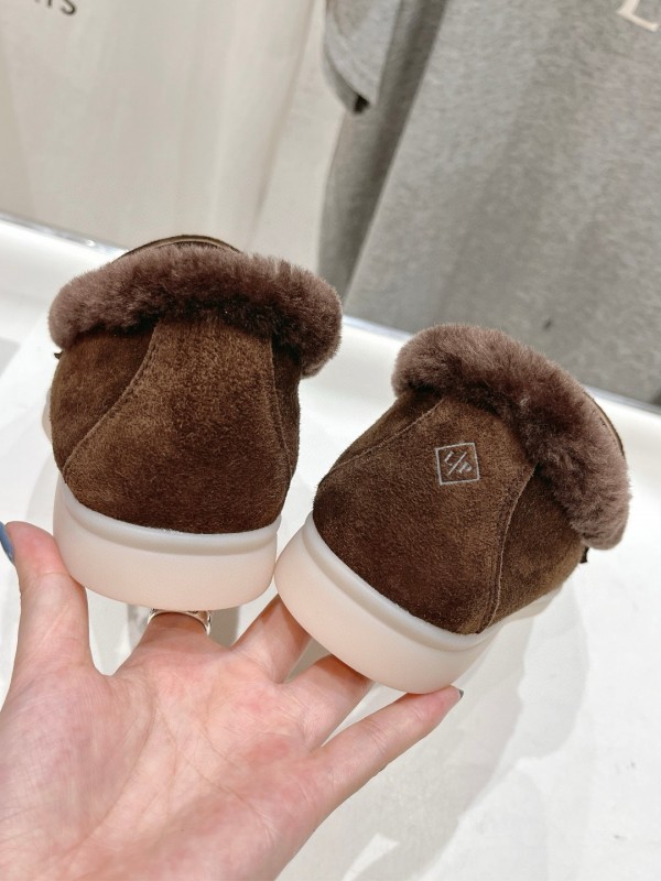 2024 Women LP Brown Suede Loafer MJ00300