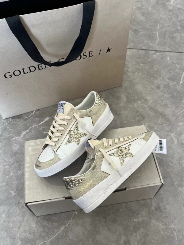 2024 Unisex GGDB White Beige Suede Leather Low-Top Sneakers MJ00260