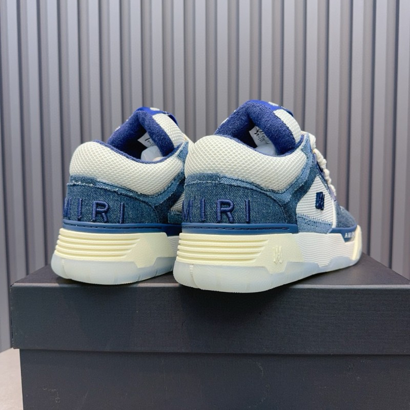 2024 Unisex Amiri blue white denim mesh sneakers MJ00360
