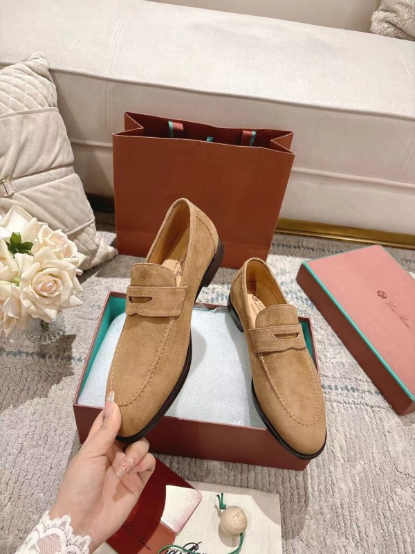 2025 Women LP Tan Suede Loafer LY00320