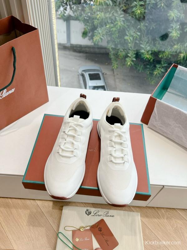 2024 Unisex Le Parmentier White Knit Top Version Thick Sole Casual Shoes MJ00340(F)