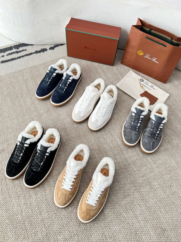 2024 Unisex Le Parmentier White Suede Rubber Low Top Tennis Shoes MJ00350