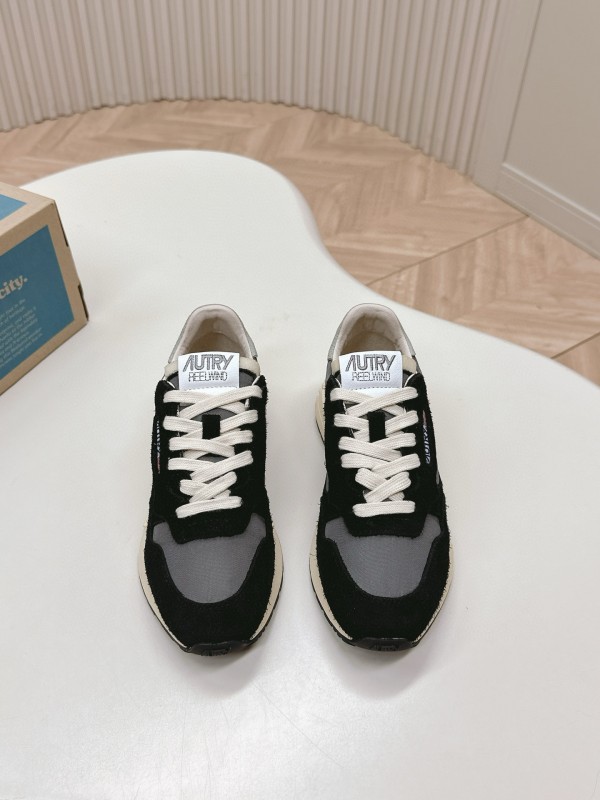 2024 Unisex Autry Black Grey White Leather Mesh Sneakers MJ00330