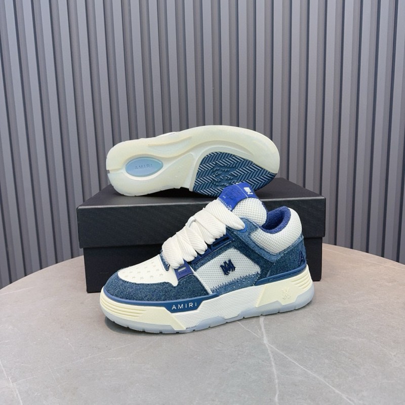 2024 Unisex Amiri blue white denim mesh sneakers MJ00360