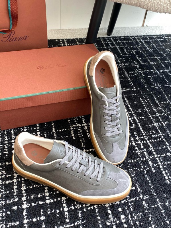 2024 Unisex LP Grey Suede Leather Plimsolls MJ00320