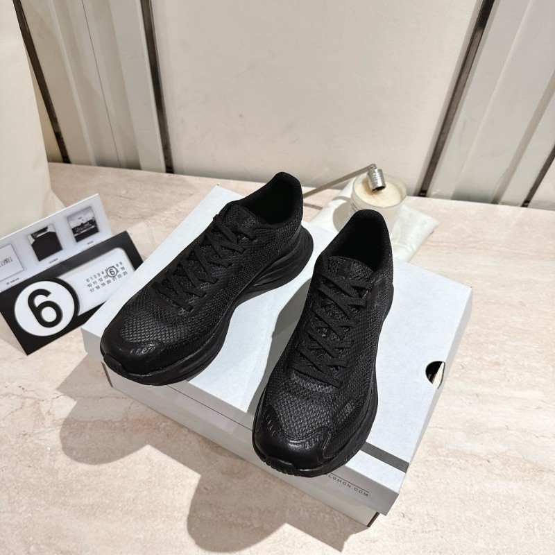 2025 Unisex MM6 Maison Margiela Black Polyester Polyurethane Rubber Road Running Shoes Spectur 2 KFY00330