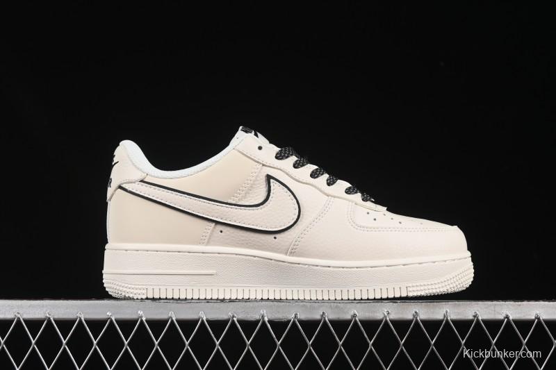 Nike Air Force 1 '07 Low Just Do It Gray Blue Denim Casual Sneakers - CS5288-012
