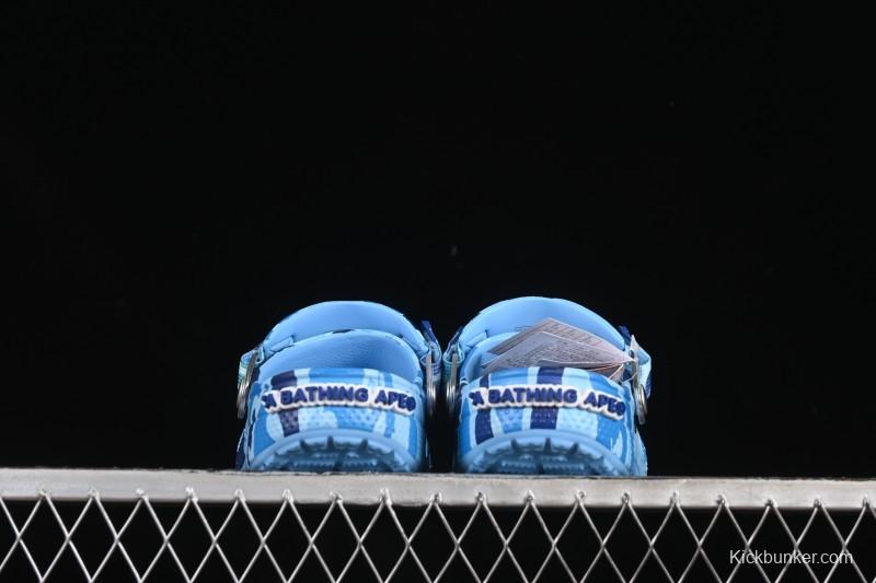 Bape x Crocs Classic Clog Camouflage Print Comfortable Versatile Clogs - B.D4