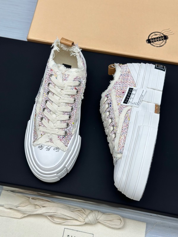 2025 Unisex XVESSEL White Canvas Plimsolls Vulcanized AS00260