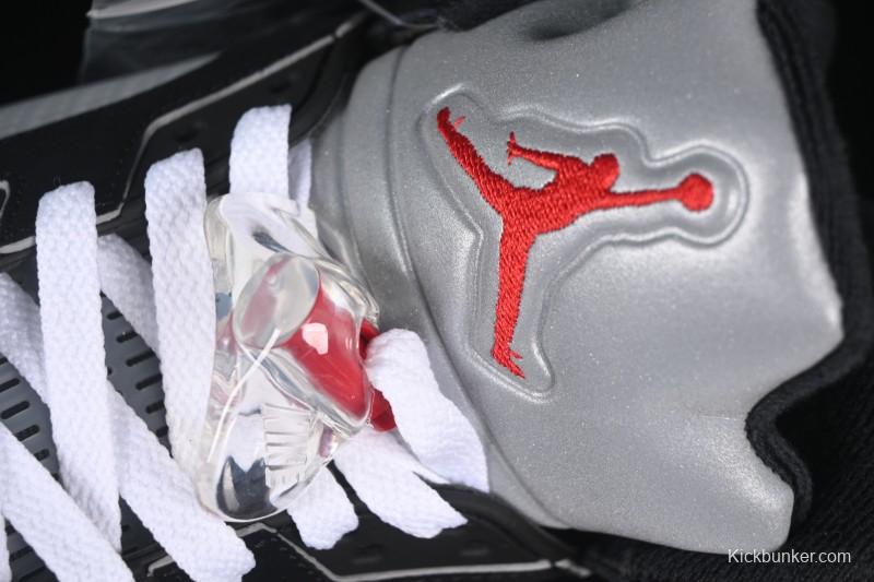 Nike Air Jordan 5 Black Metallic Reimagined Basketball Shoes HF3975-001