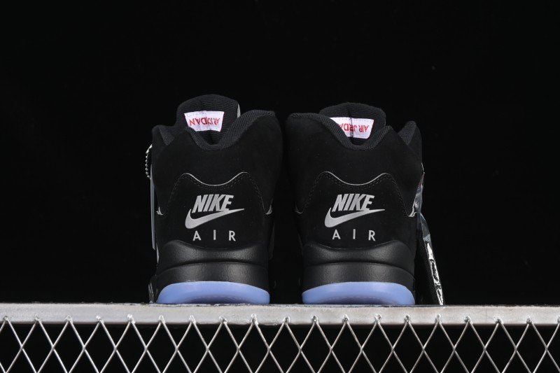 Nike Air Jordan 5 Black Metallic Reimagined Basketball Shoes HF3975-001