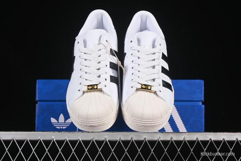 Adidas Bape Superstar Casual Sneakers with Shell Toe Design - JR2701