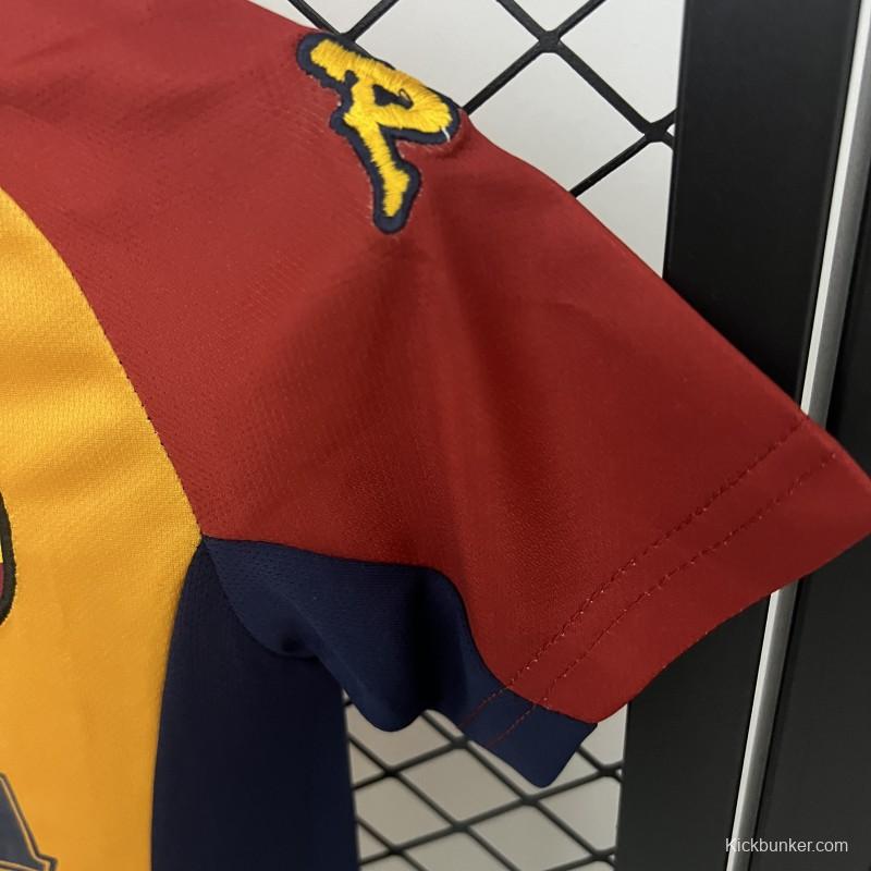 Retro 01/02 Kids Roma Home Size 16-28 Jersey