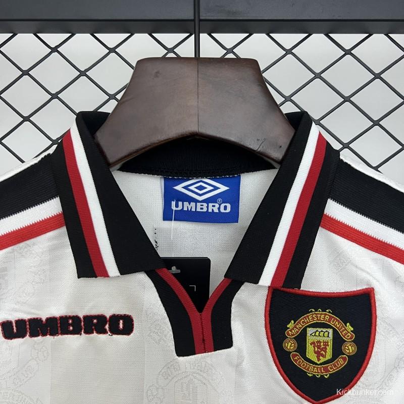 Retro 97/98 Kids Manchester United Away Size 16-28 Jersey