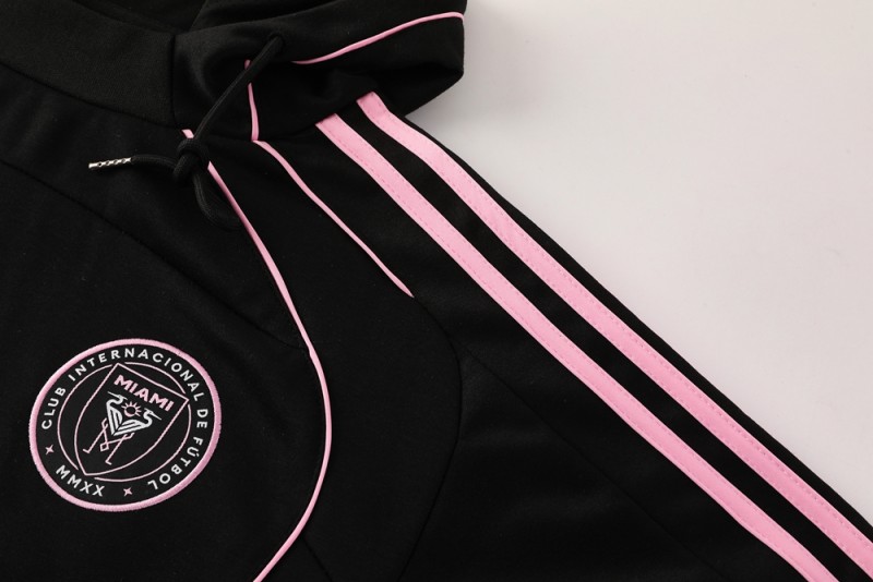 2025 Inter Miami Black Full Hoodie Zipper Jacket +Long Pants