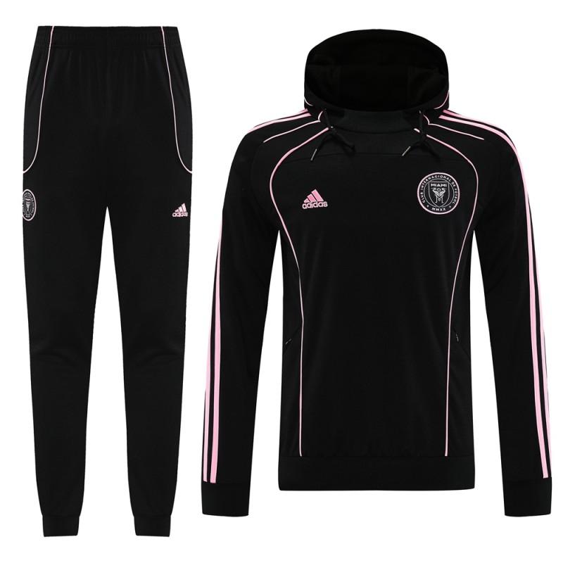 2025 Inter Miami Black Full Hoodie Zipper Jacket +Long Pants