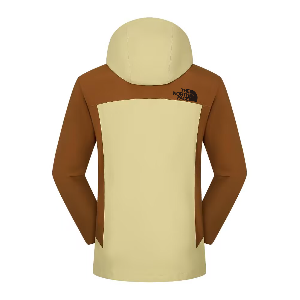 2025 The North Face Alpine Terrain Jacket - Sage Green/Cream Colorblock with Adjustable Hood